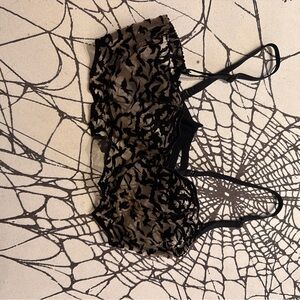 Videnoir Black bats Bra
